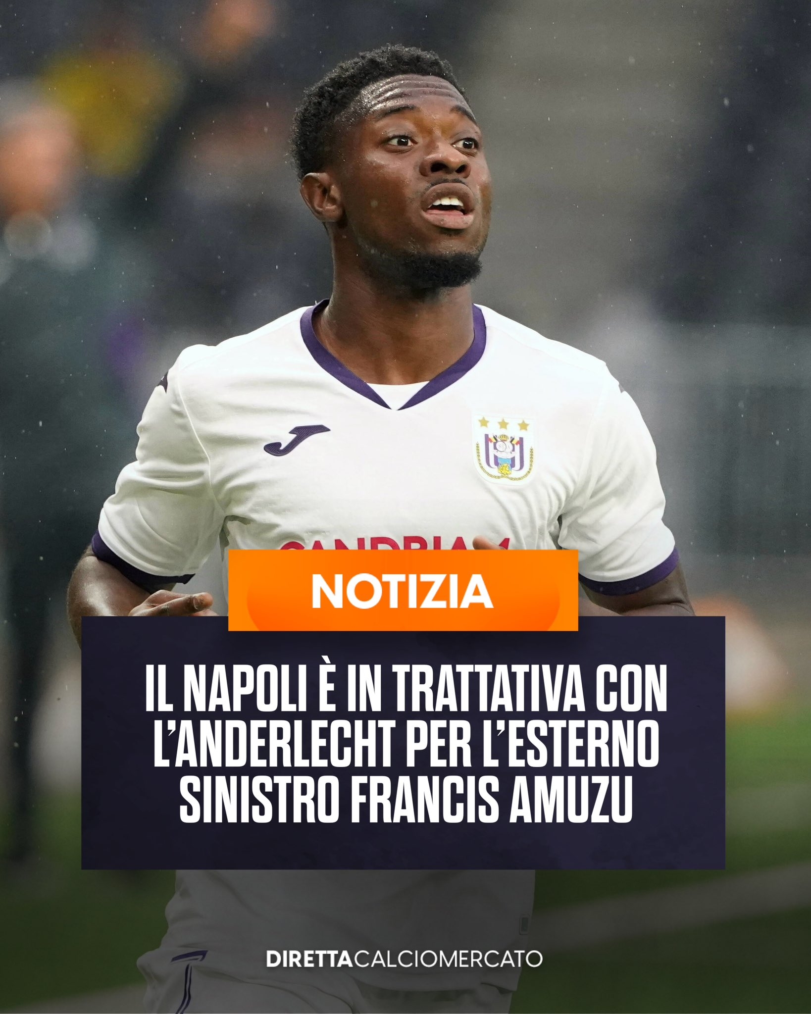  羅馬諾：那不勒斯想買安德萊赫特邊鋒阿姆祖，雙方已開始談判