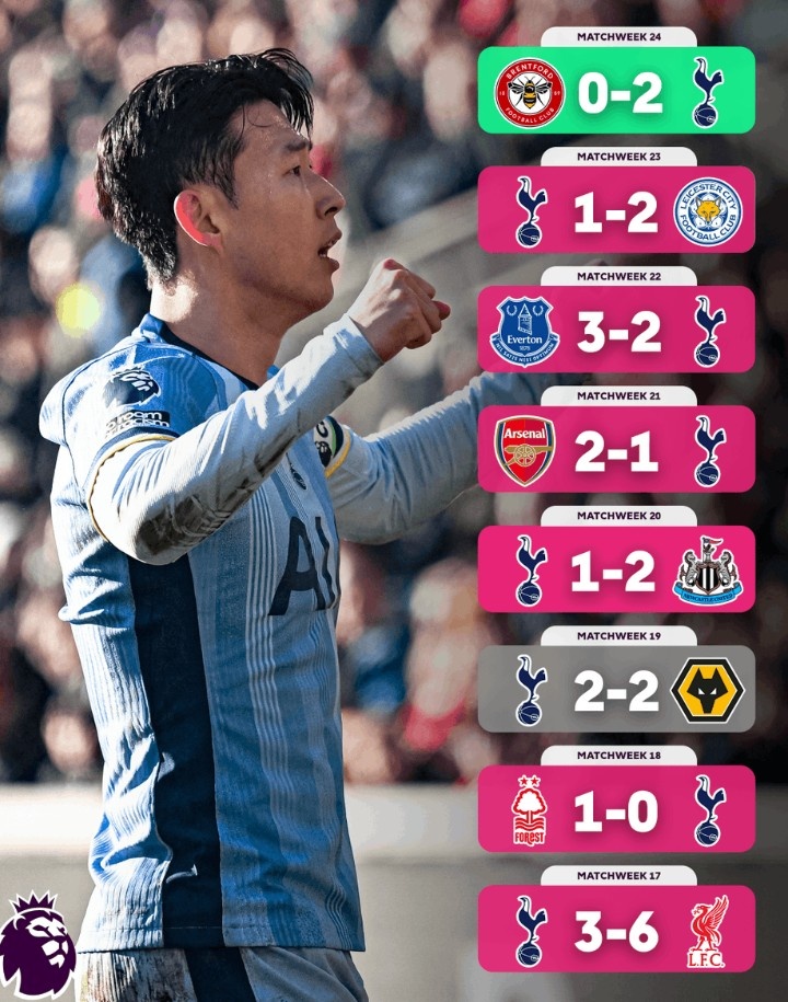  不容易！熱刺終結(jié)英超7輪不勝，此前7場(chǎng)僅1平6負(fù)