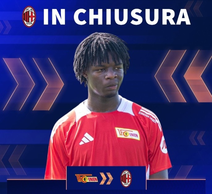  全市場：擊敗尤文雷恩競爭，米蘭敲定柏林聯(lián)梯隊19歲高中鋒阿桑吉