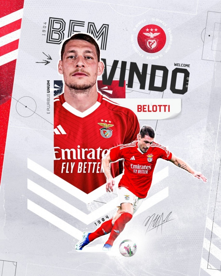  一年4次更換東家！官方：31歲科莫中鋒貝洛蒂租借加盟本菲卡