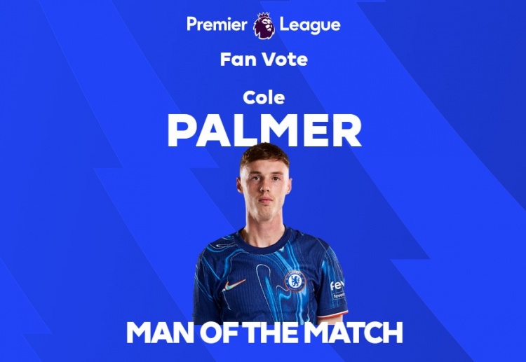  3關(guān)鍵傳球+造烏龍，官方：帕爾默當選切爾西2-1西漢姆最佳球員