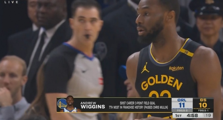  里程碑！維金斯命中勇士時期第591記三分 超穆林獨居隊史第7