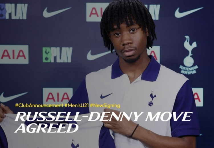  官方：熱刺簽下切爾西U18隊長、中場拉塞爾-丹尼，簽約至2028年
