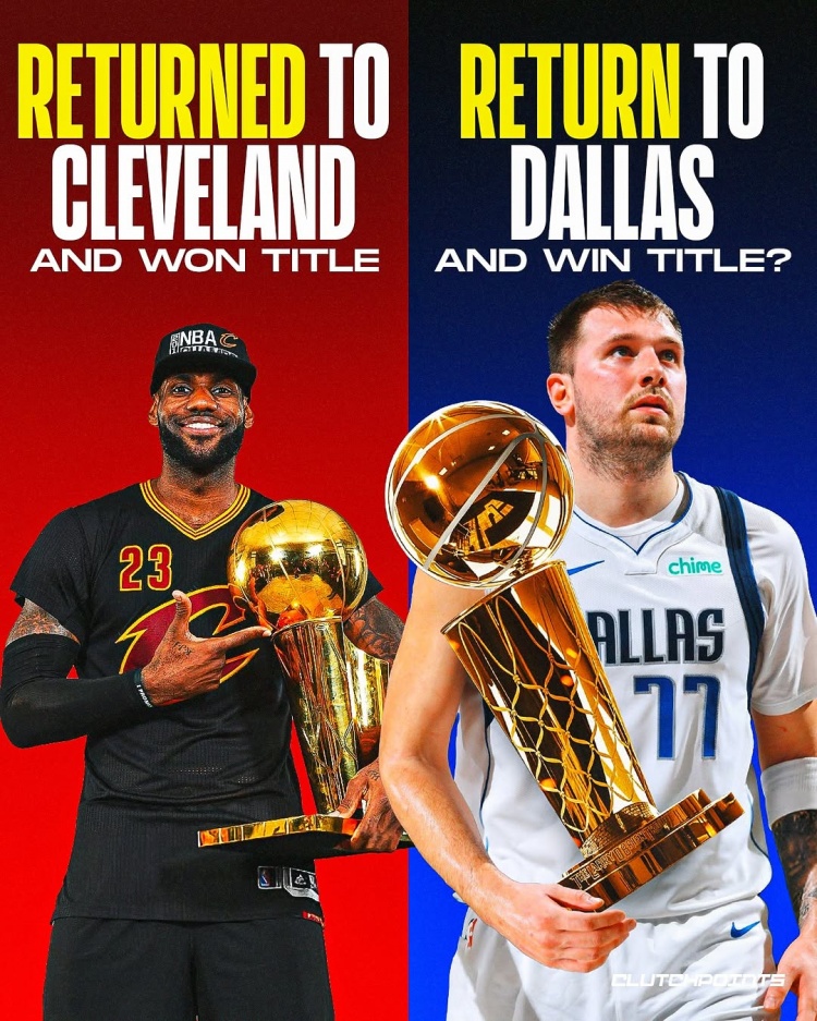  美媒：東契奇以后是否會像詹姆斯回騎士那樣重回達(dá)拉斯奪冠？