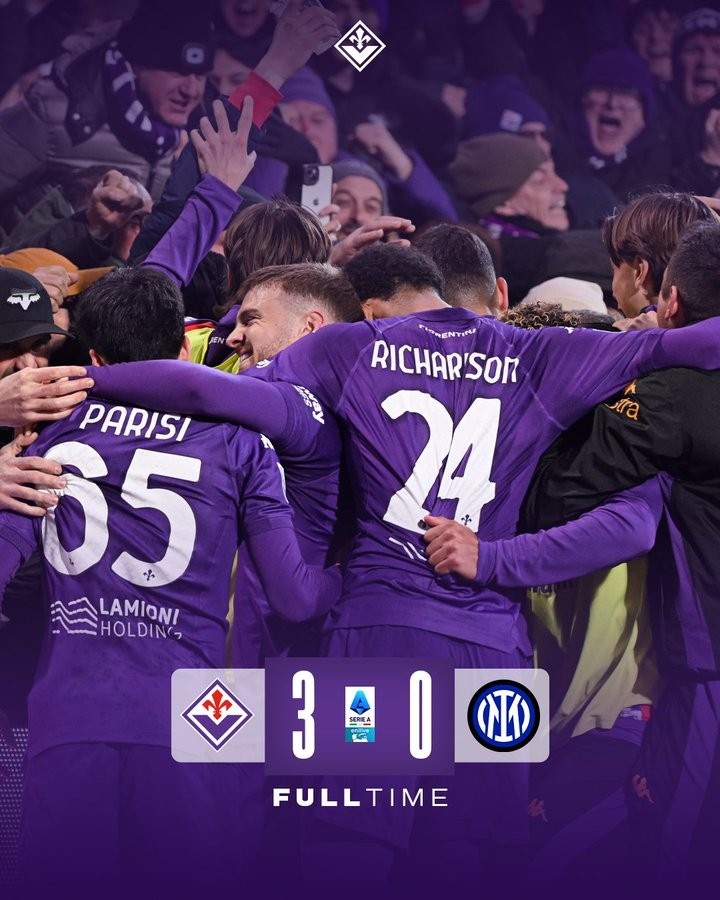  國米上次意甲單場凈輸3球，還是2019年5月1-4那不勒斯