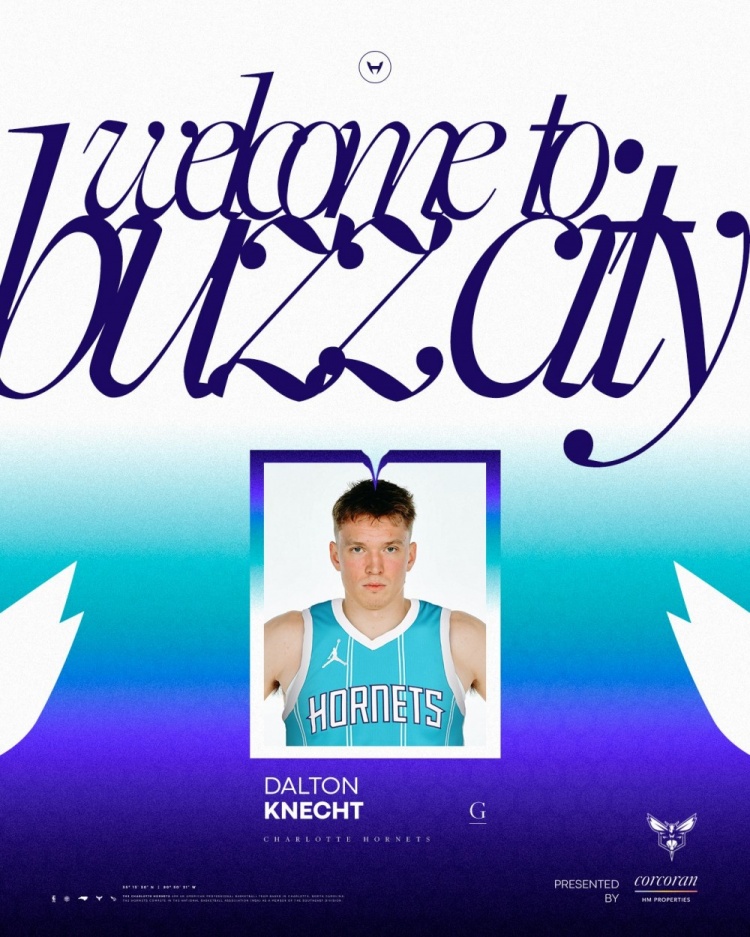  迫不及待！黃蜂官方歡迎克內(nèi)克特：夏洛特為你準(zhǔn)備好了！