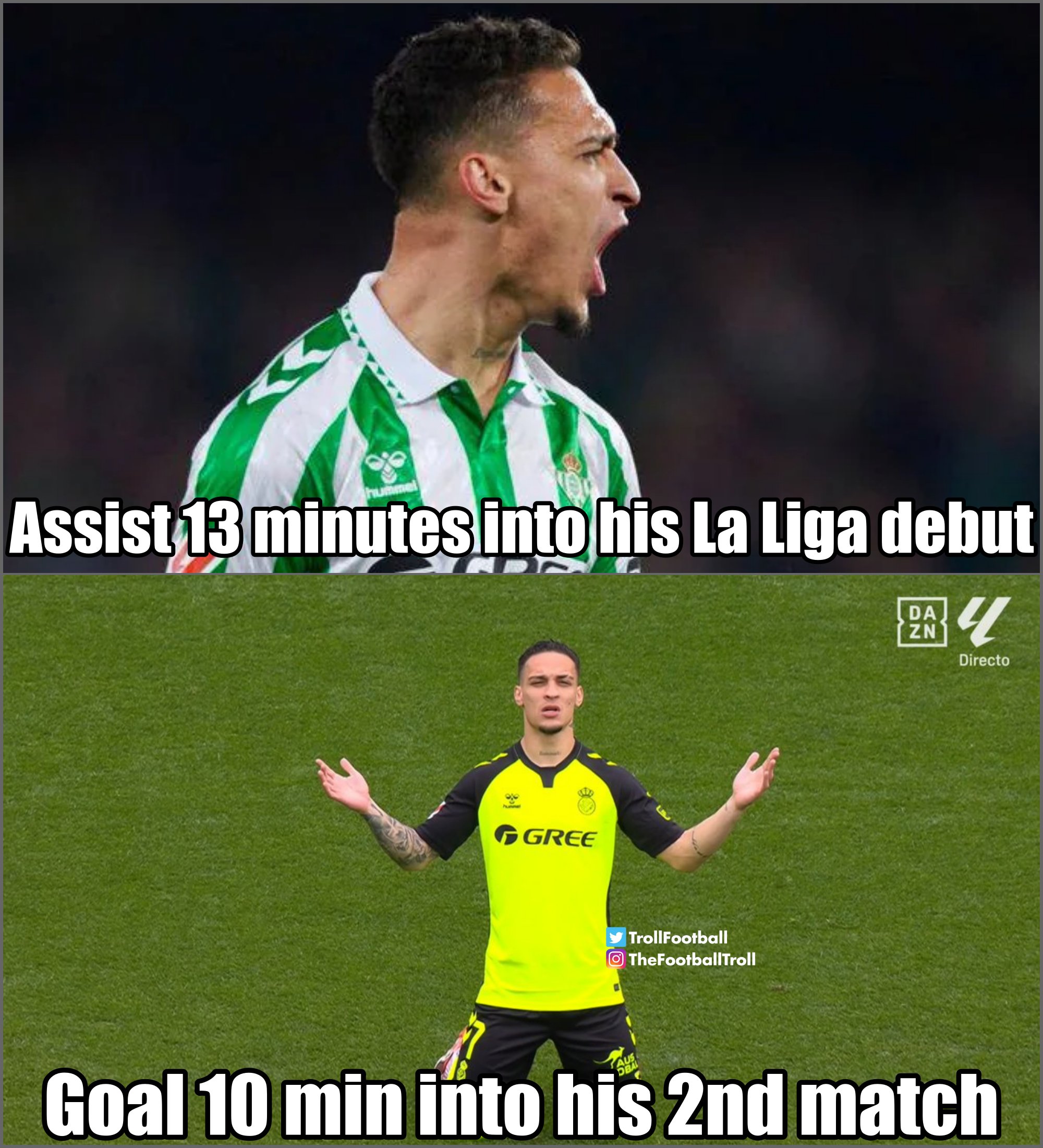  今日趣圖：從曼聯(lián)加盟皇家！顫抖吧西甲，圓神安東尼啟動(dòng)了！