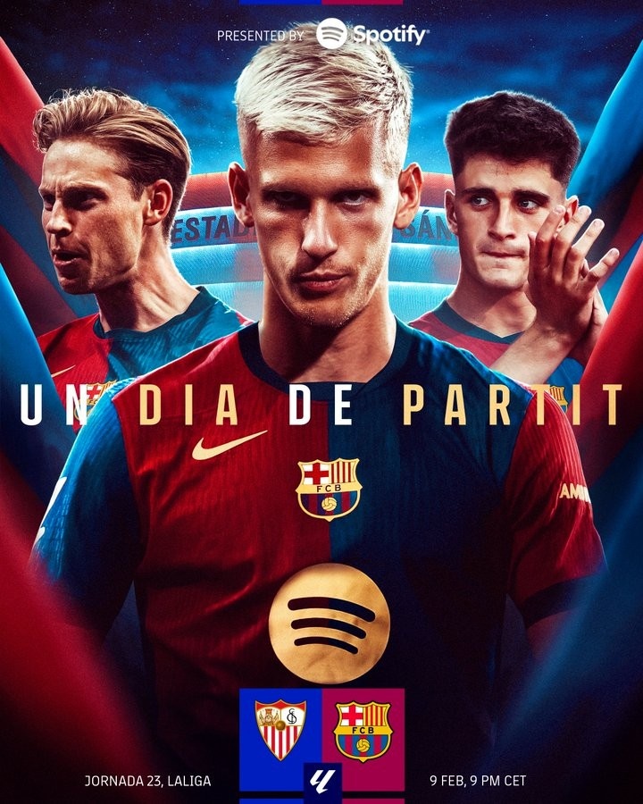  巴薩面對(duì)塞維利亞已6連勝，近9場(chǎng)8勝1平&打進(jìn)21球僅丟3球