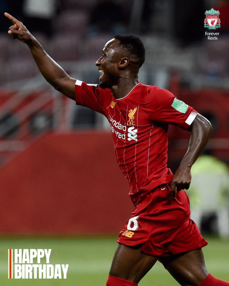  利物浦祝納比-凱塔30歲生日快樂，球員效力5年出戰(zhàn)129場11球7助