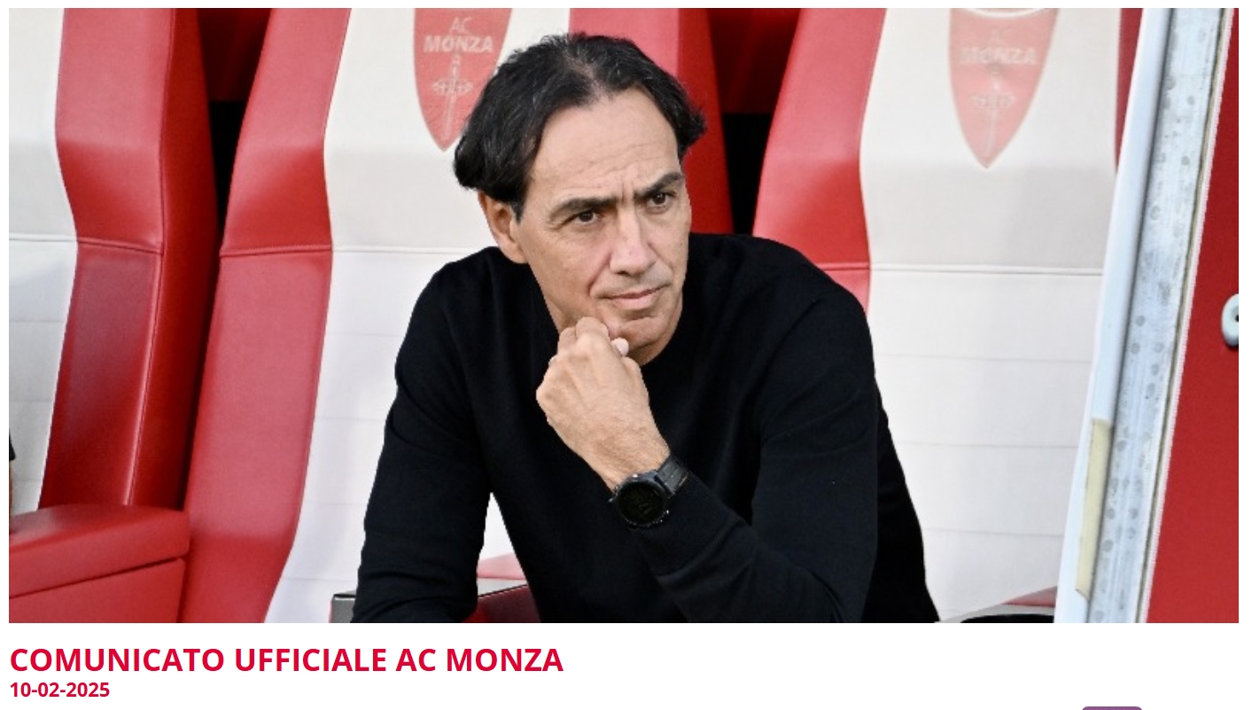  解雇不到兩個月！官方：意甲墊底蒙扎重新任命48歲內(nèi)斯塔執(zhí)教