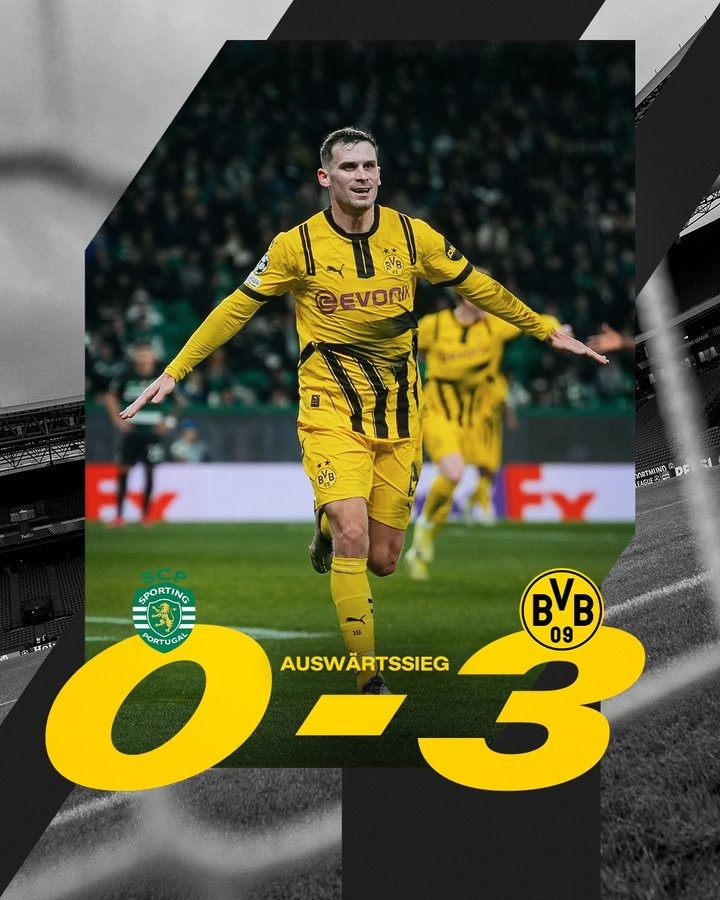  野蜂飛舞！多特客場(chǎng)3球完勝，貝林佩劍登貝萊哈蘭德4舊將打進(jìn)6球