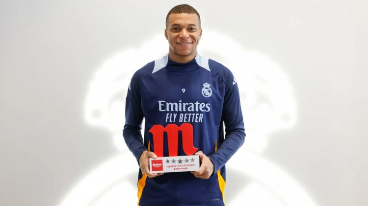  當(dāng)選皇馬1月最佳球員，姆巴佩：我們要保持謙遜，為球隊全力以赴