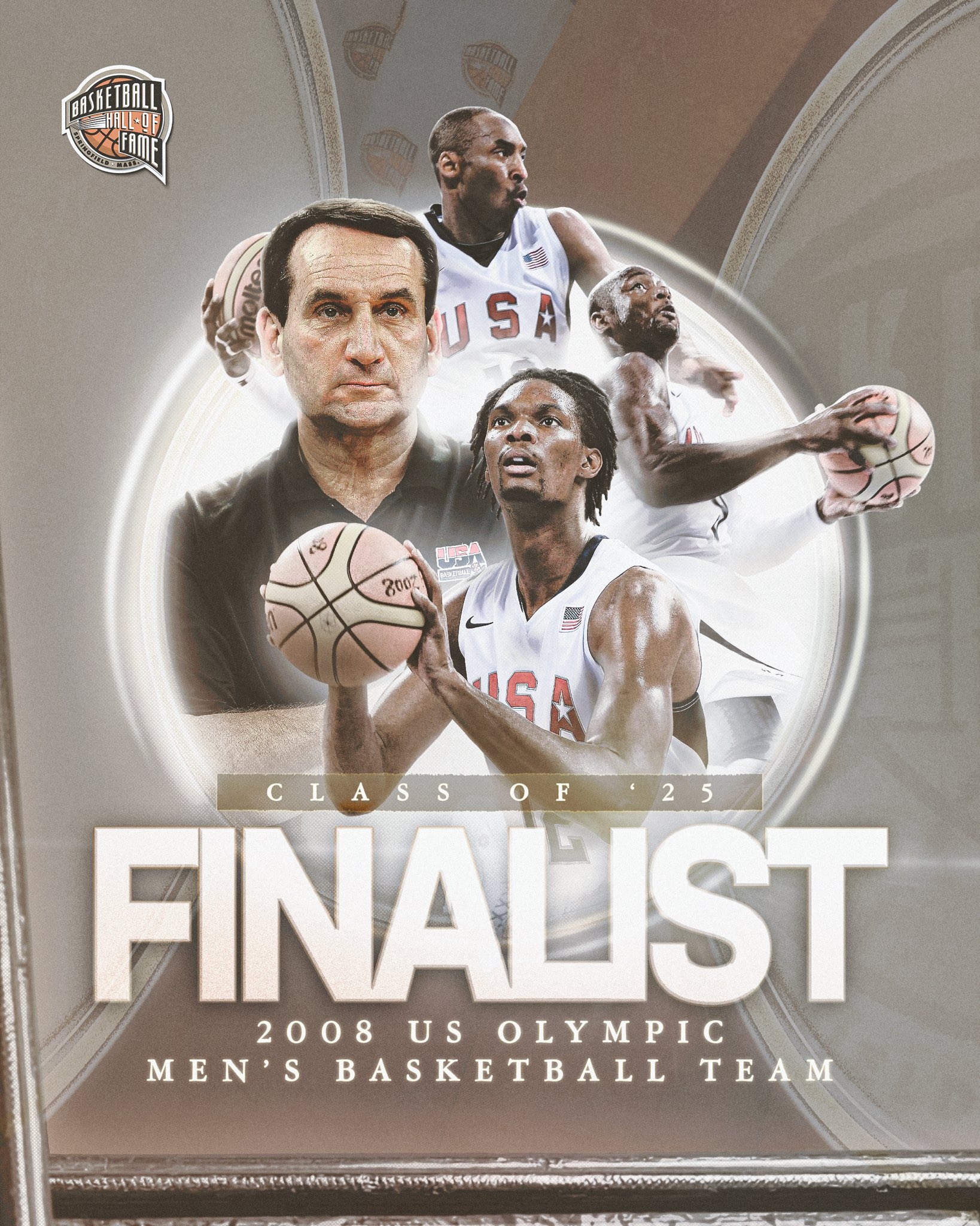  救贖之隊！2008年美國男籃夢八隊入選2025名人堂最終候選名單