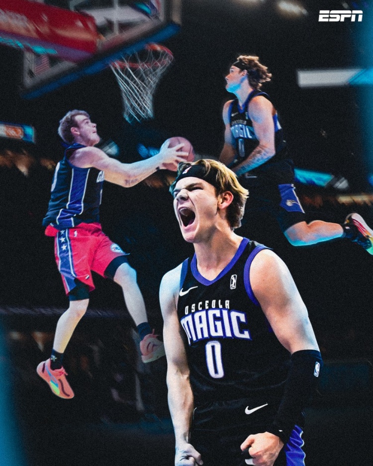  統(tǒng)治力！麥克朗扣籃大賽8次50分 追平阿隆-戈登并列歷史第一