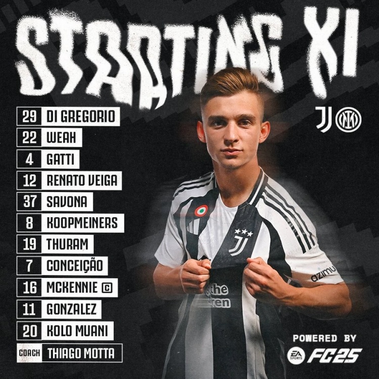  平均年齡相差5歲！尤文&國米排出意甲3分制對(duì)戰(zhàn)史最小&最老首發(fā)