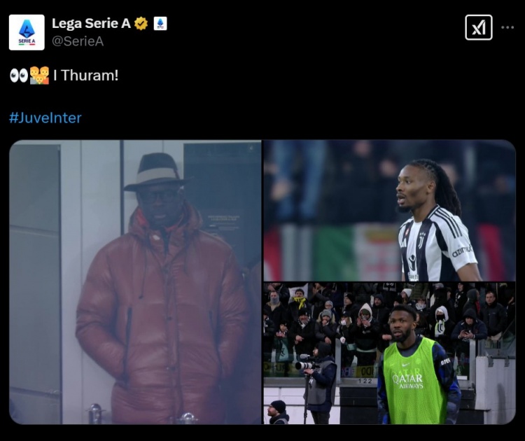  圖拉姆一家的意大利國(guó)家德比：父親坐看臺(tái)，兄弟同場(chǎng)競(jìng)技15分鐘