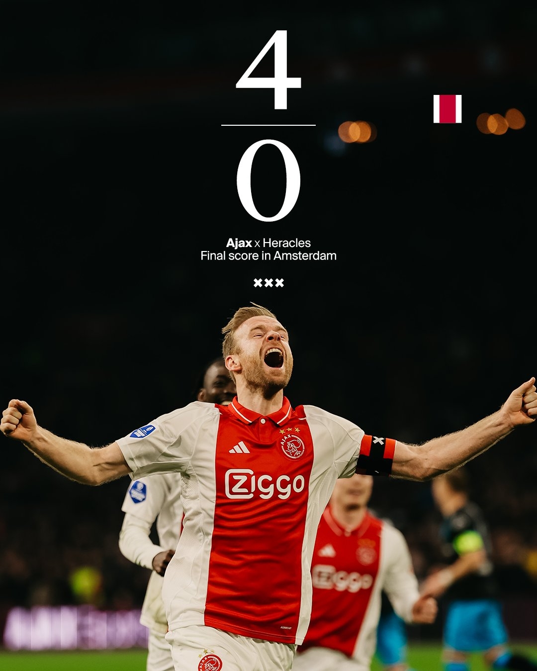  殺瘋了！賈府7連勝少賽一場2分領(lǐng)跑荷甲，埃因霍溫狂轟31腳憾平