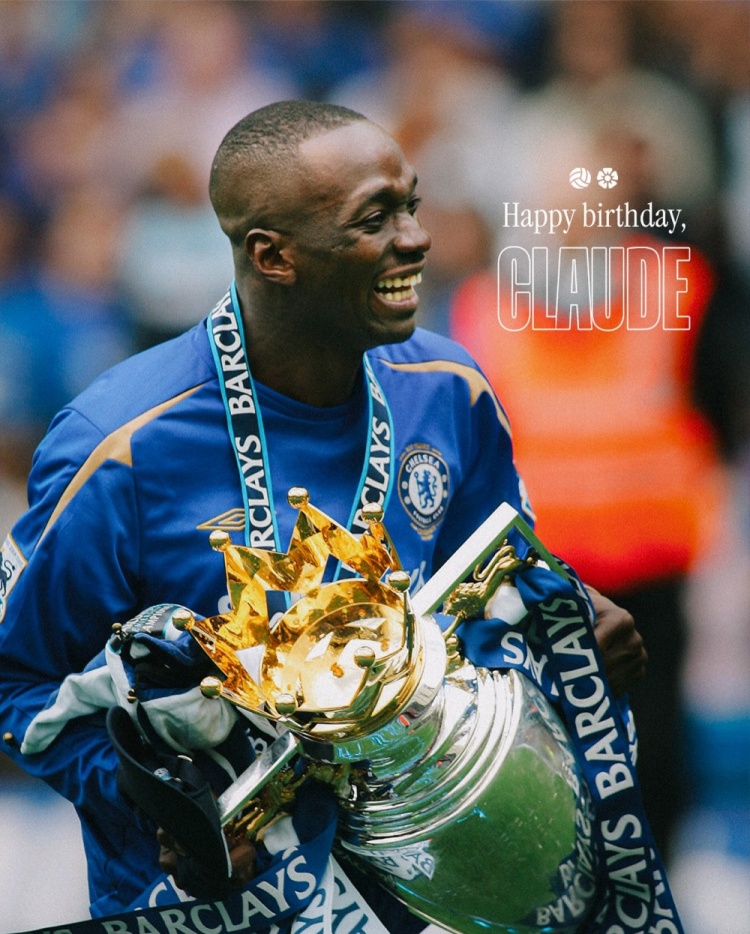  切爾西官方祝馬克萊萊52歲生日快樂(lè)，為藍(lán)軍出戰(zhàn)217場(chǎng)斬獲6冠