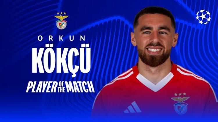  第84分鐘絕平！歐冠官方：中場科克庫當選本菲卡vs摩納哥全場最佳