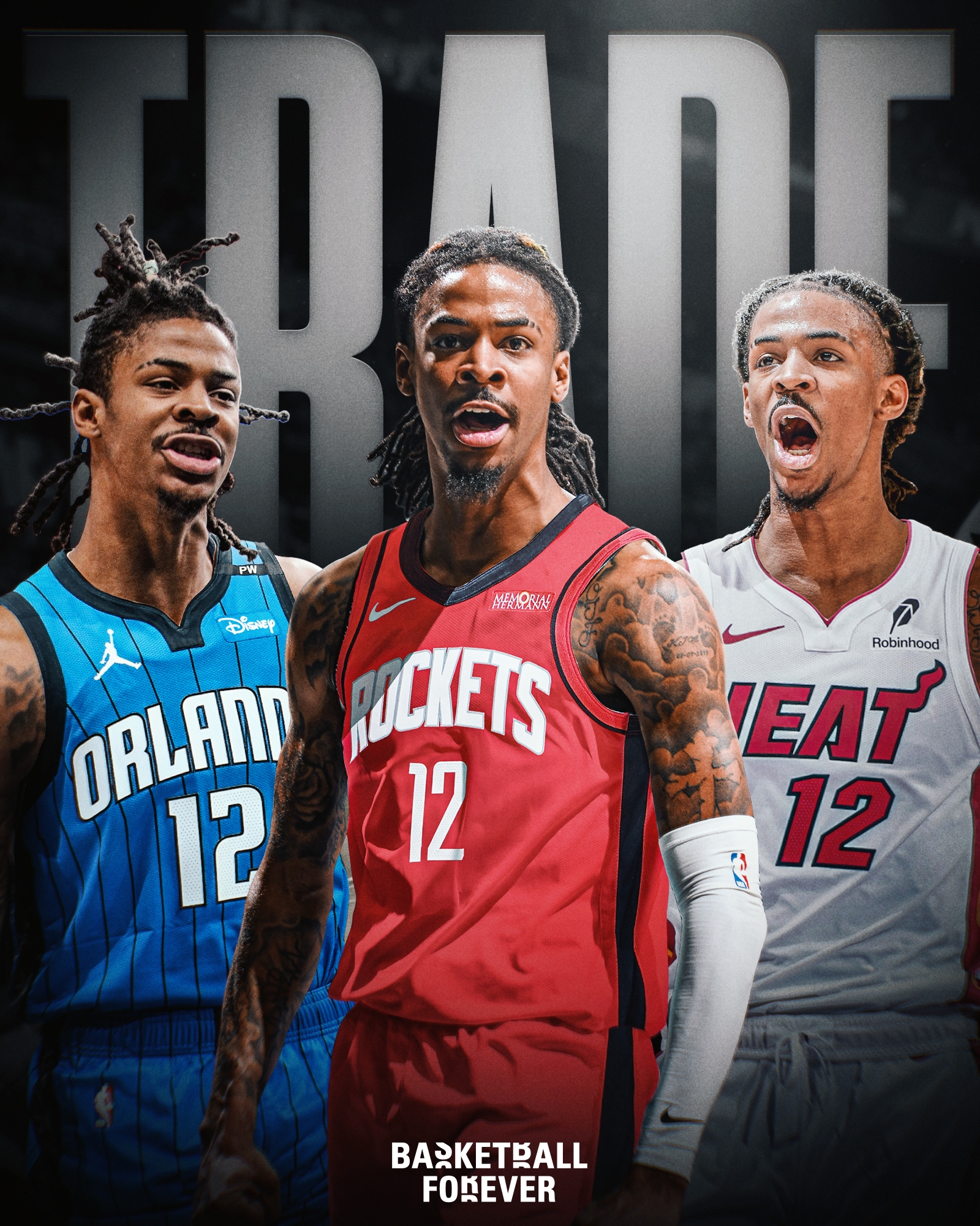  下一個被交易超新星？美媒曬圖莫蘭特潛在下家：魔術(shù)、火箭、熱火