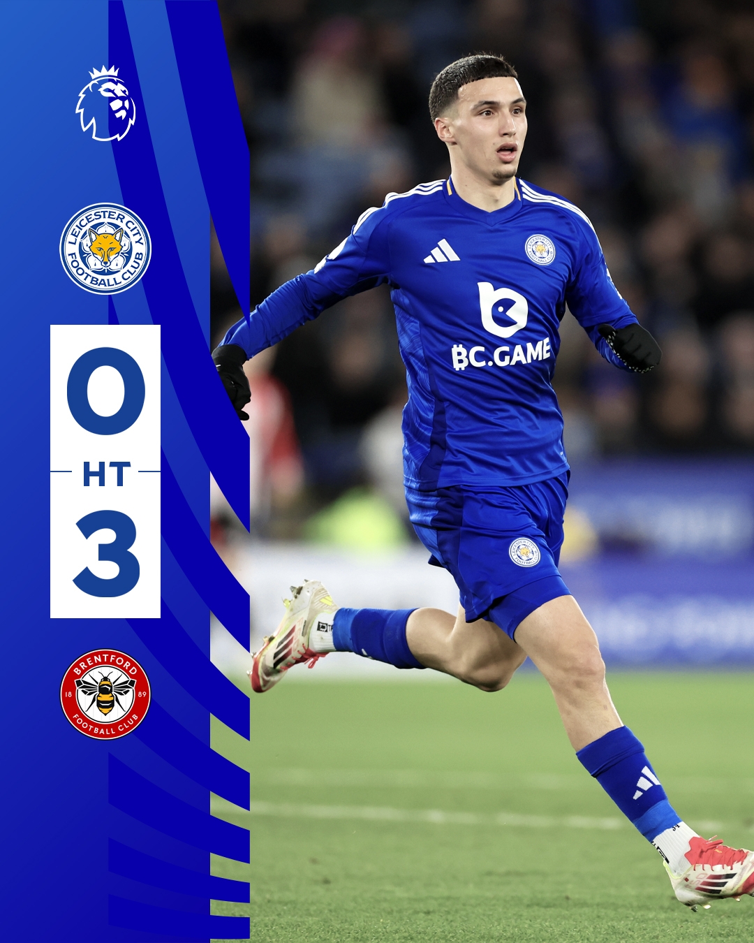  半場0-3！萊斯特若不進(jìn)球輸球，將主場6連敗0進(jìn)球創(chuàng)歷史最糟戰(zhàn)績