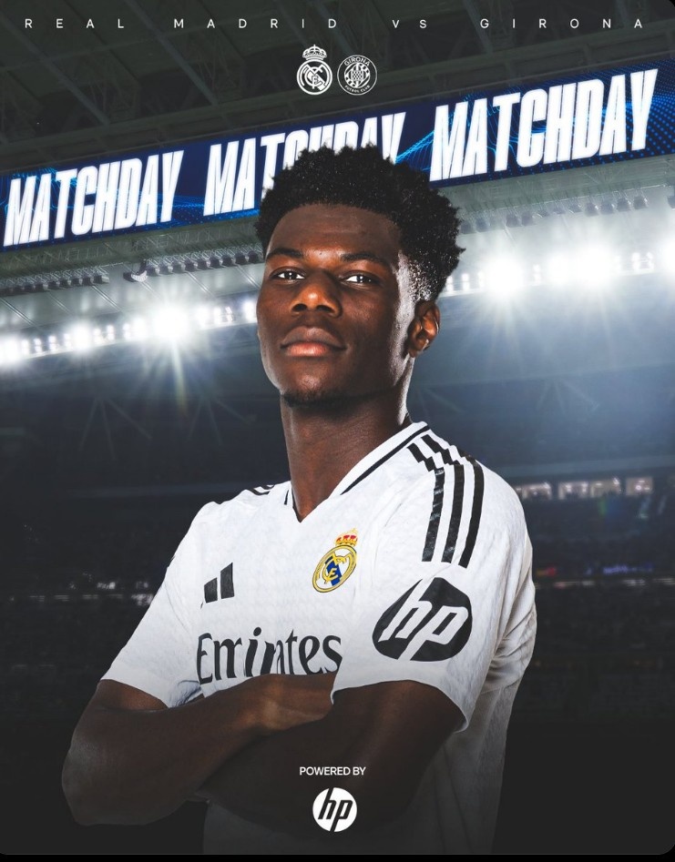  皇馬官方發(fā)布本輪對陣赫羅納海報，瓊阿梅尼單人出鏡