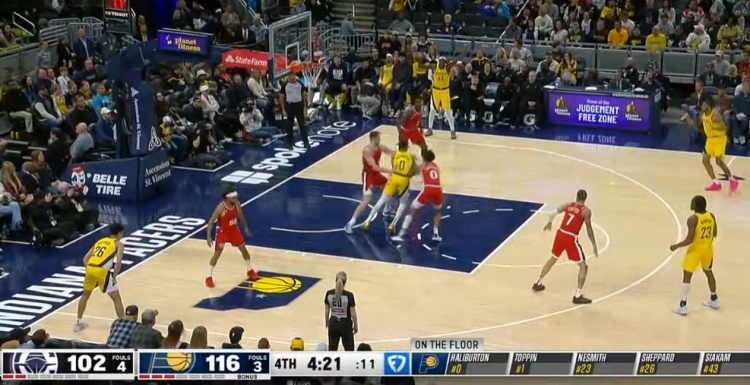  投降了！還剩4分半鐘快船落后14分 快船換下主力投子認負