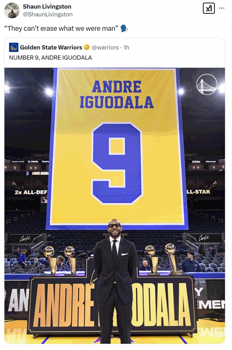  伊戈達(dá)拉球衣退役！利文斯頓：他們不會忘卻我們過去的樣子