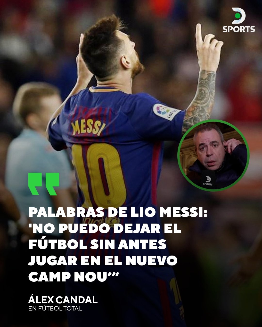  真的嗎？記者：梅西不久將回巴塞羅那，他退役前必在新諾坎普踢球