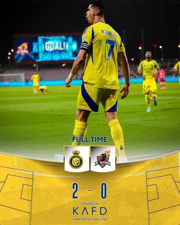  進(jìn)球+造點(diǎn)又讓點(diǎn)！官方：C羅當(dāng)選本場沙特聯(lián)全場最佳球員