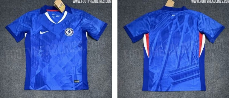  切爾西下賽季主場球衣照曝光：粗糙圖形分布，搭配少量白色和紅色