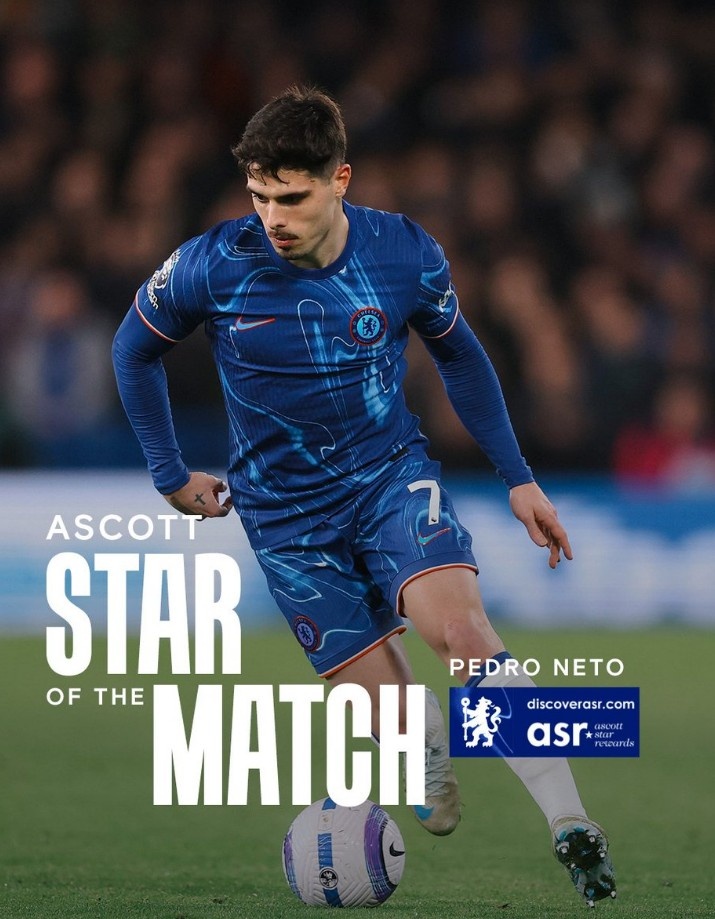  傳射建功！官方：內(nèi)托當(dāng)選切爾西4-0南安普頓隊(duì)內(nèi)最佳球員