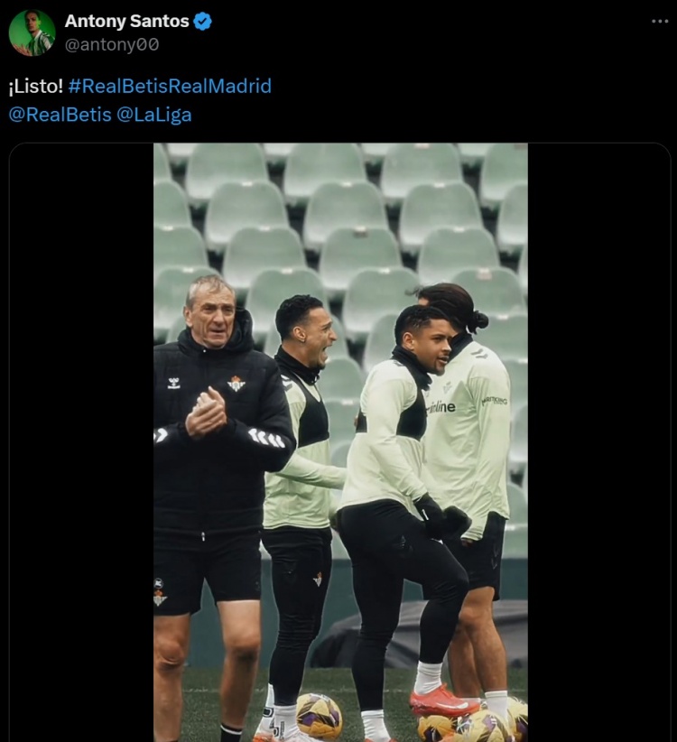  磨刀霍霍向皇馬！紅牌取消，安東尼社媒曬備戰(zhàn)視頻：我準(zhǔn)備好了！