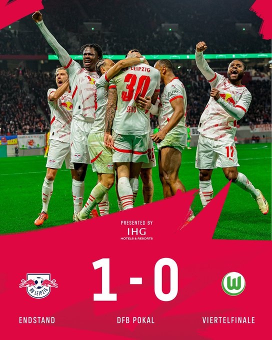  德國(guó)杯四強(qiáng)出爐：勒沃庫(kù)森、萊比錫、斯圖加特+德丙比勒菲爾德！