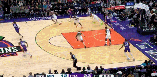  布克接連3次失誤 迪文岑佐連續(xù)三分+華子暴扣&森林狼8-0打停太陽(yáng)