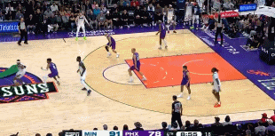  徹底崩！太陽目送森林狼救回前場(chǎng)板 蘭德爾暴扣后麥丹搶斷再挑籃