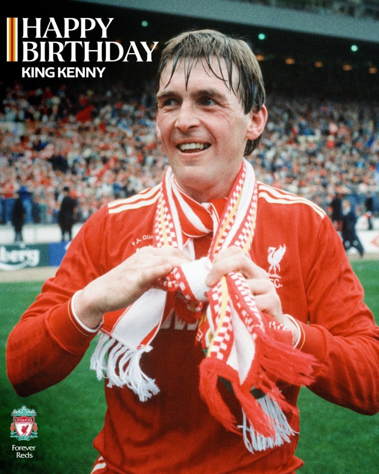  國(guó)王肯尼！達(dá)格利什迎來(lái)74歲生日，利物浦官方送祝福