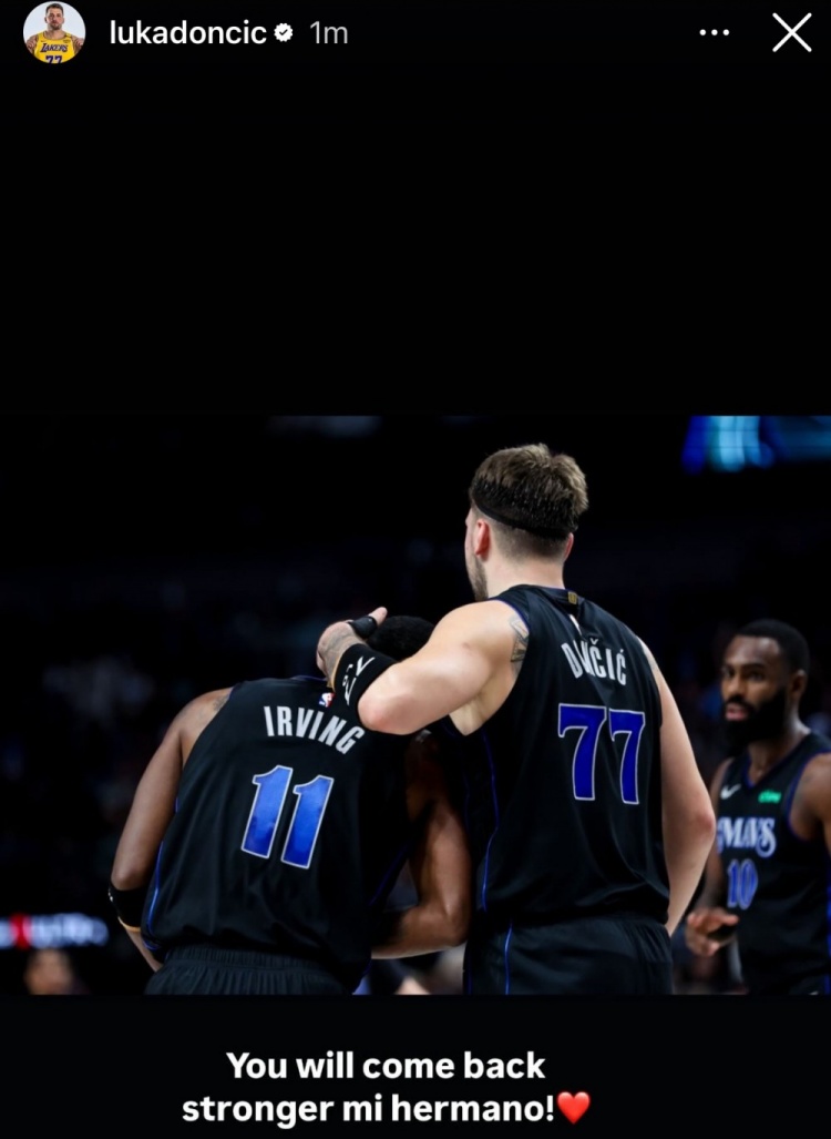  東契奇祝福歐文：你會在回歸時更加強(qiáng)大 我的兄弟！??