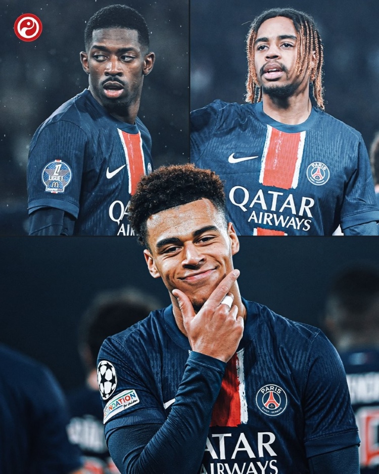  巴黎不止登貝萊！巴爾科拉近12場首發(fā)7球7助攻，杜埃近10場造9球