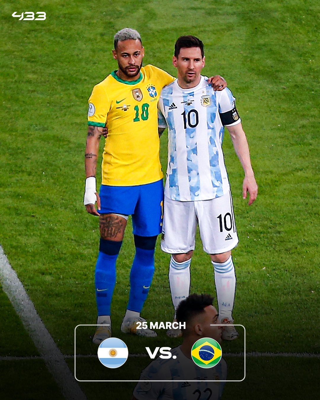  焦點(diǎn)戰(zhàn)老友重逢！內(nèi)馬爾重回國家隊(duì)，本月底將戰(zhàn)梅西領(lǐng)銜的阿根廷