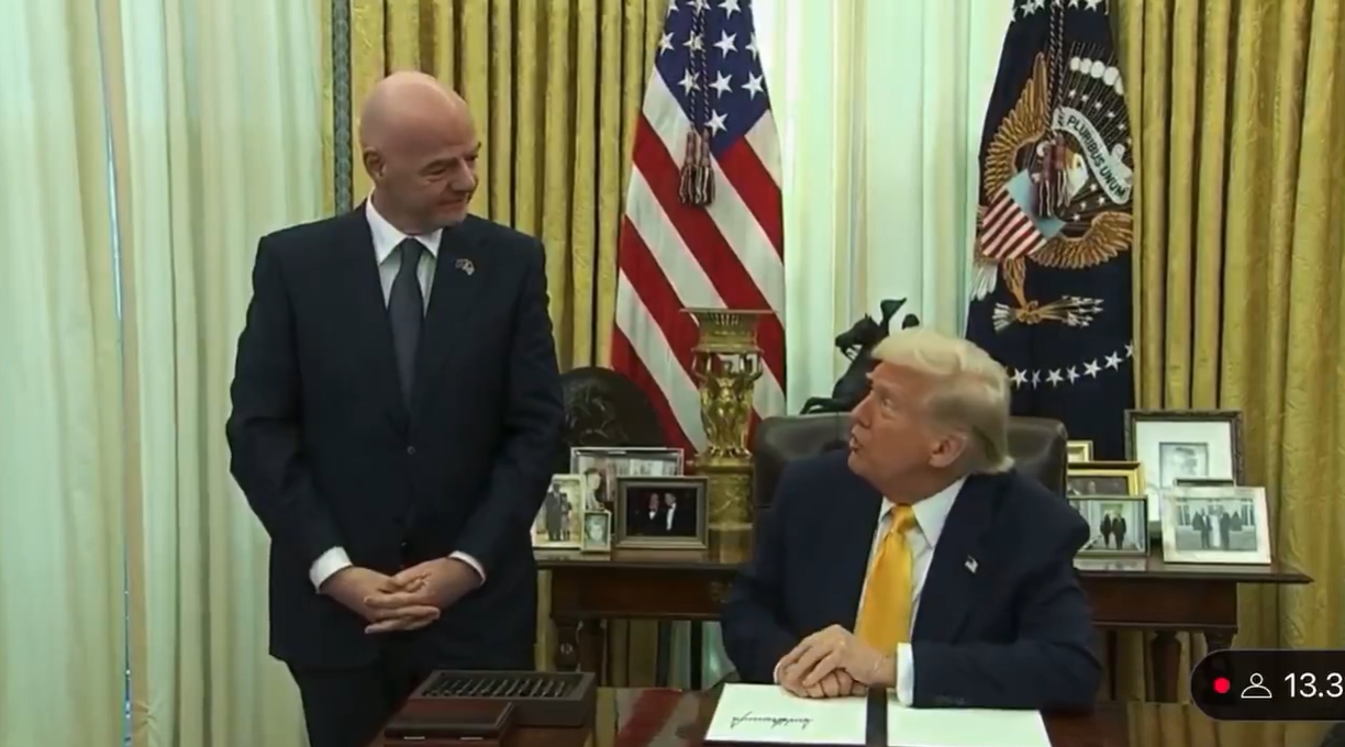  特朗普問美國能否贏下2026世界杯，因凡蒂諾：當(dāng)然有機會