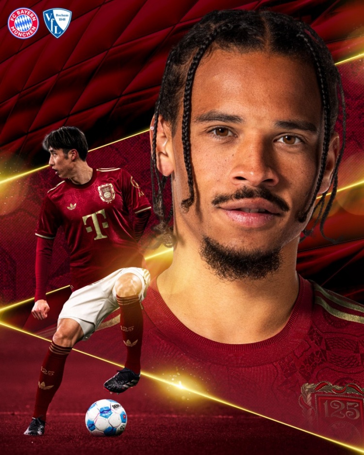  拜仁曬主場對陣波鴻海報(bào)，薩內(nèi)&伊藤洋輝出鏡