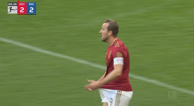  安聯(lián)球場噓聲震天！??！凱恩怒要點(diǎn)球裁判沒理，隨后波鴻反擊破門