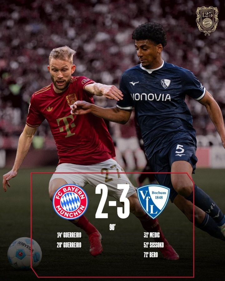  主場10連勝被終結(jié)！拜仁上次德甲主場輸球還是2024年3月負(fù)于多特