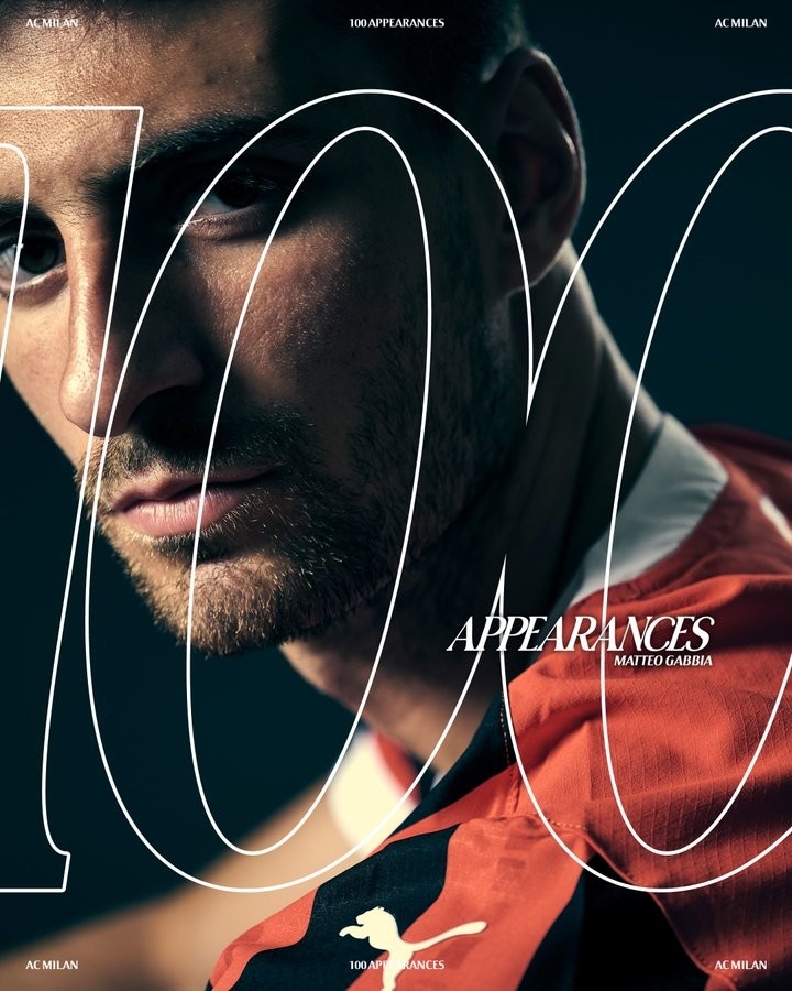  官方：25歲加比亞達成米蘭100場里程碑，此前5球1助攻+2冠軍