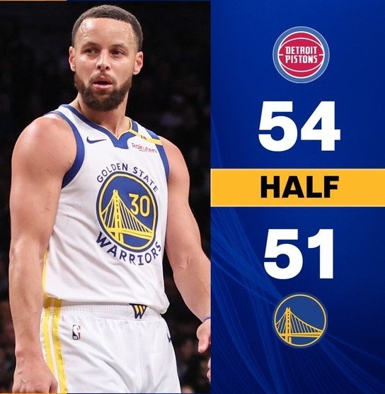  大打防守！勇士活塞上半場(chǎng)合計(jì)犯規(guī)29次 罰了41球