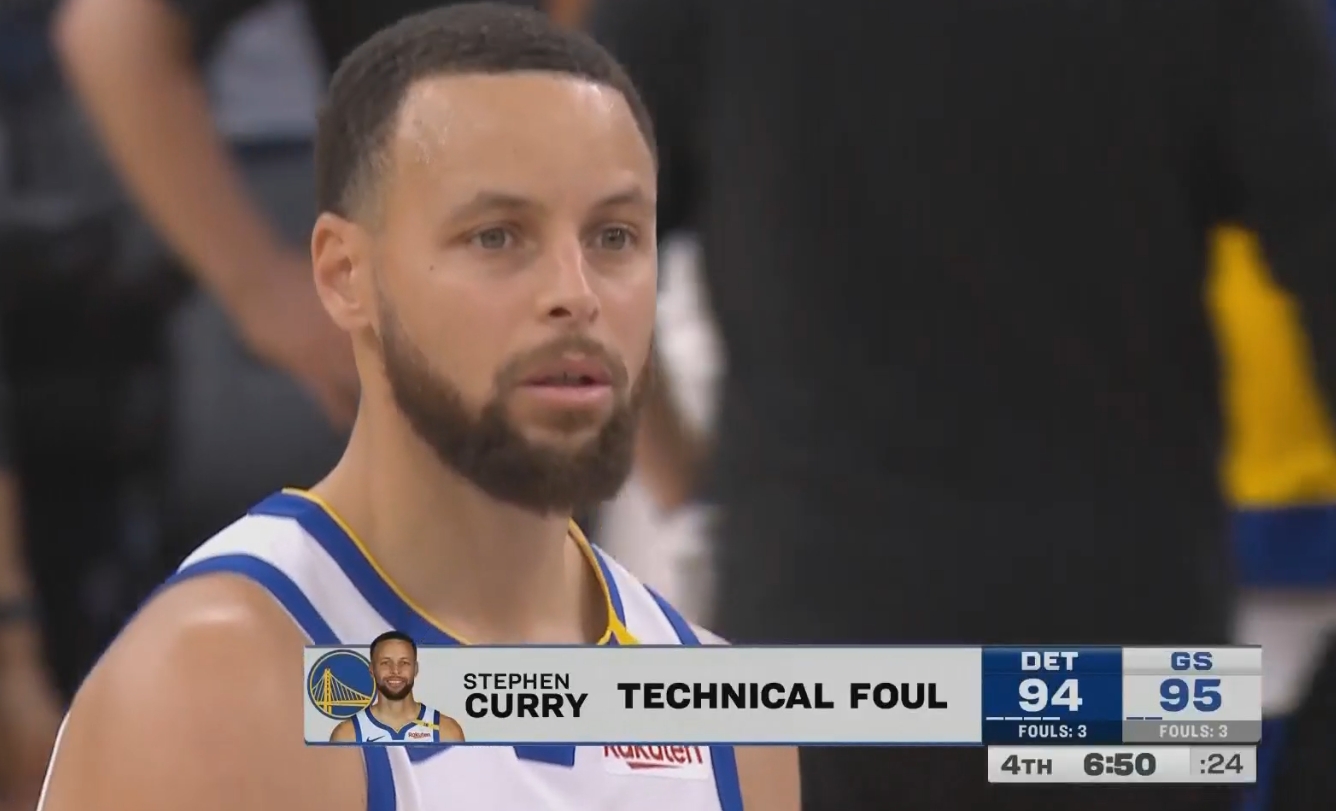  斯圖爾特推庫(kù)里 庫(kù)里反嘲！兩人各吃一T！