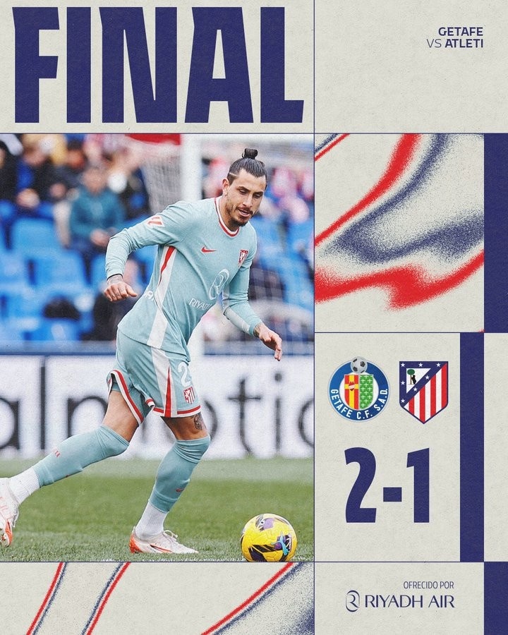  馬失前蹄！馬競(jìng)在西甲對(duì)赫塔費(fèi)連續(xù)24場(chǎng)不敗被終結(jié)