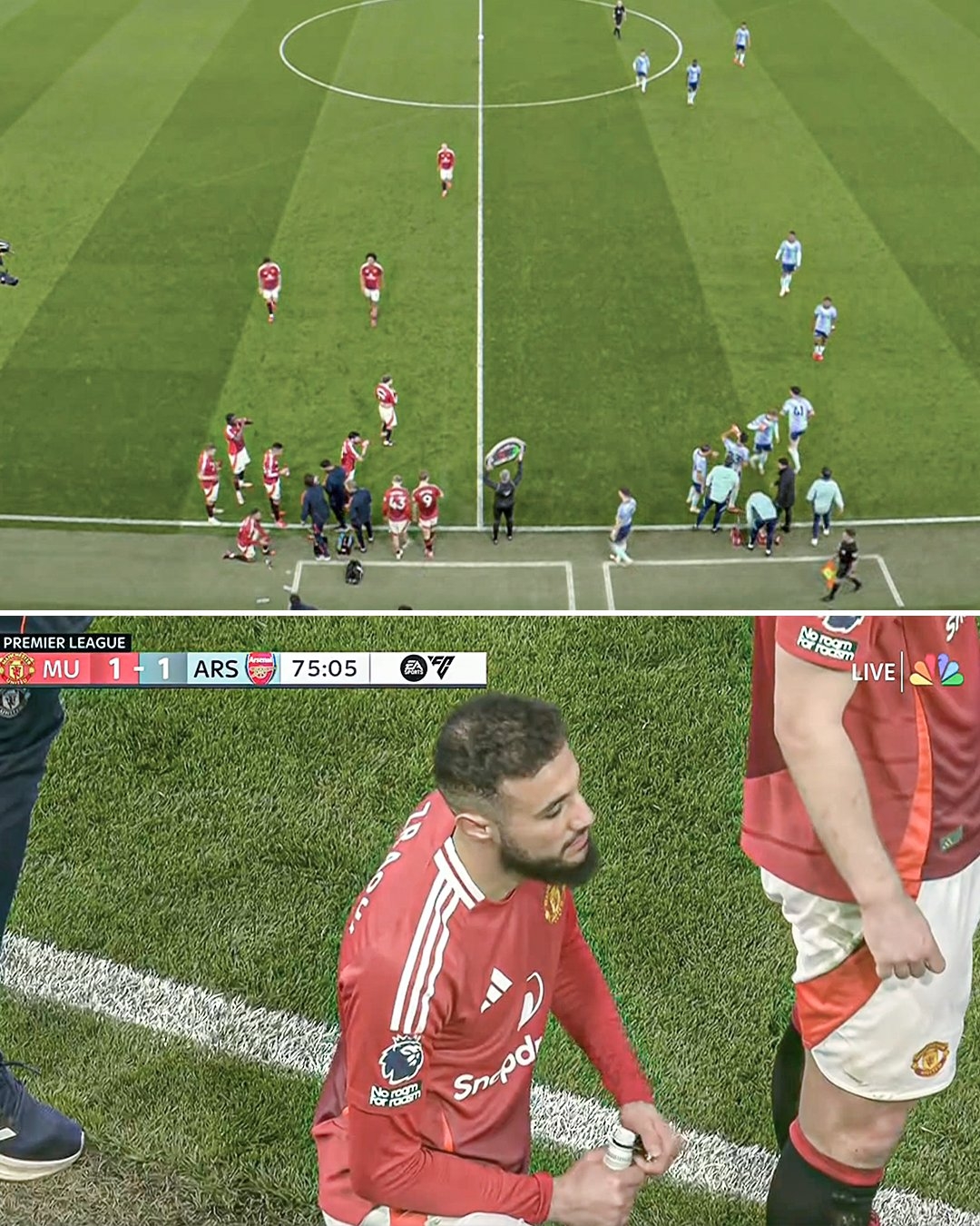  日落后開齋！曼聯(lián)vs阿森納第76分鐘中斷，以供過齋月球員簡單進(jìn)食