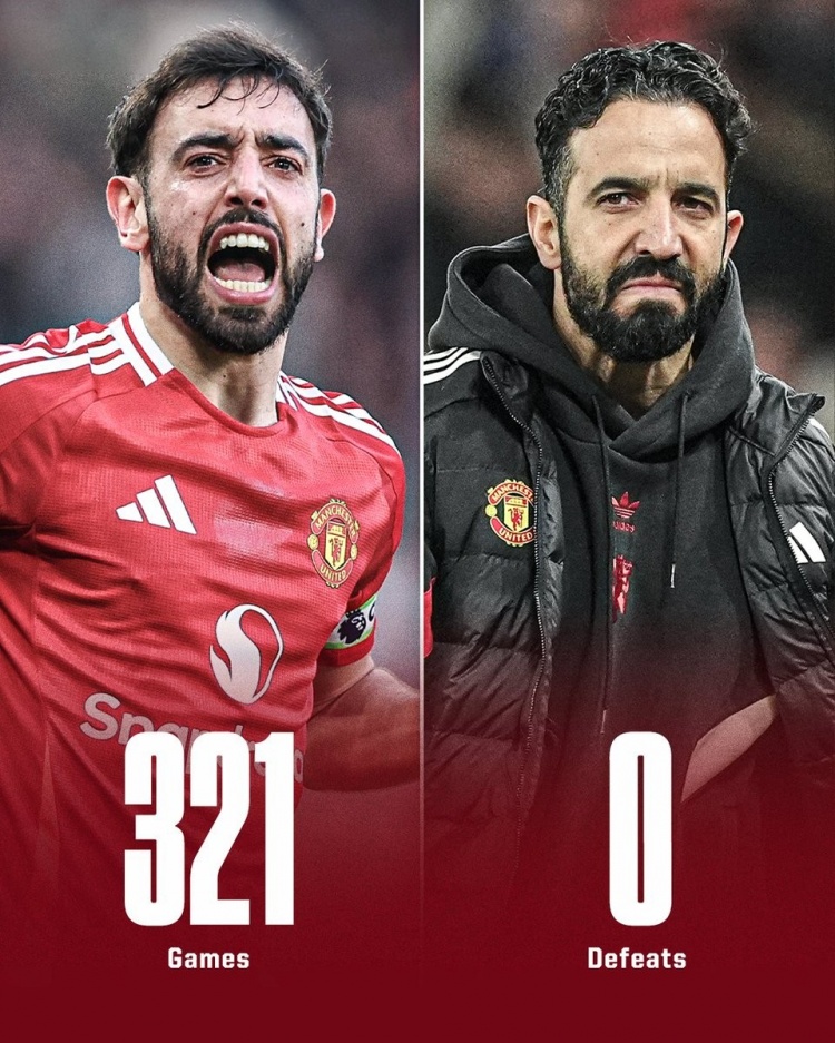  夢劇場！曼聯(lián)321次在英超主場領(lǐng)先進(jìn)入中場休息，至今未嘗一敗